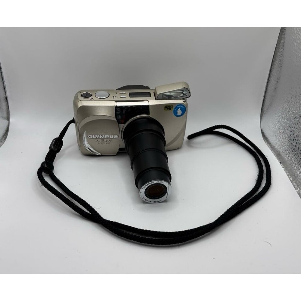 Olympus Stylus Zoom 140 Point & Shoot 35mm Film Camera Works W/ Strap